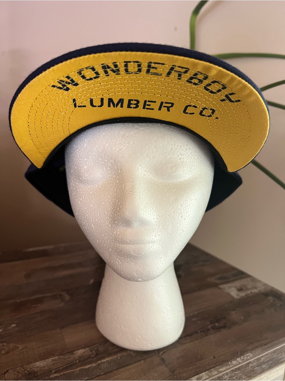 Wonderboy Lumber Co. Yellow-Brim Snapback Hat